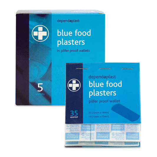 Dependaplast Pilfer Proof Blue Detectable Plasters