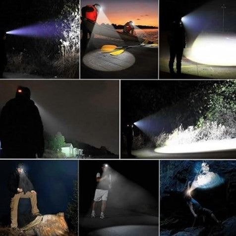 TECKEEN 250LM LED CLIP ON HEAD TORCH