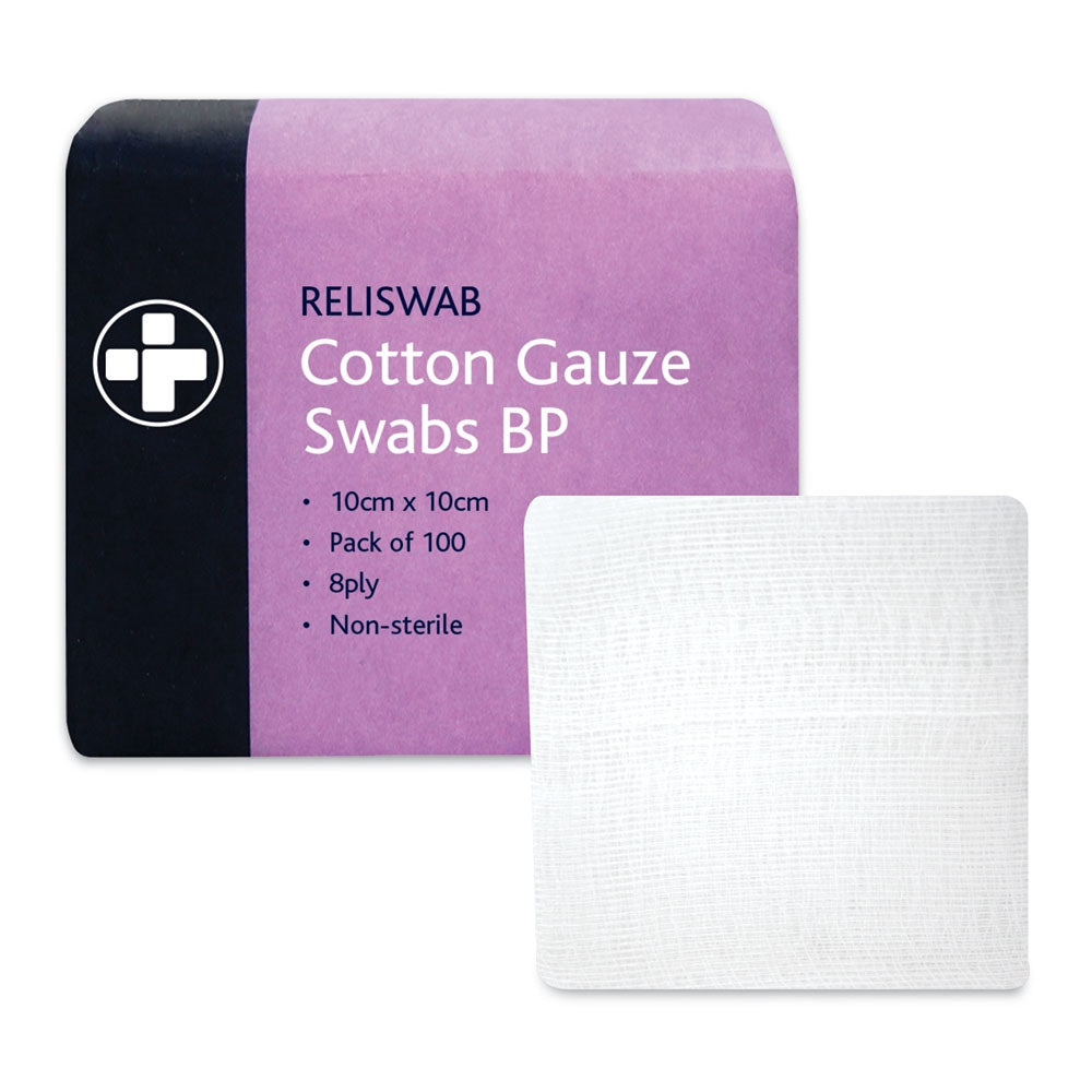 Cutman 8 Ply Gauze - 10cm x 10cm - 100s