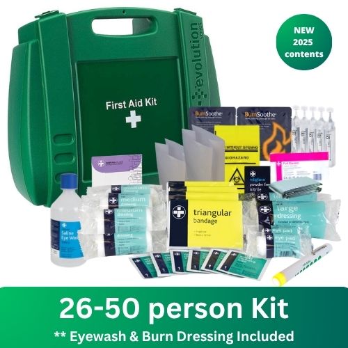 26-50 Person First Aid Kit with Burn & Eyewash