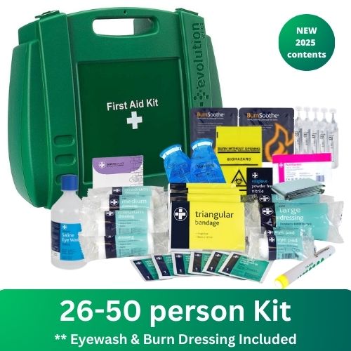 26-50 Person First Aid Kit with Burn & Eyewash
