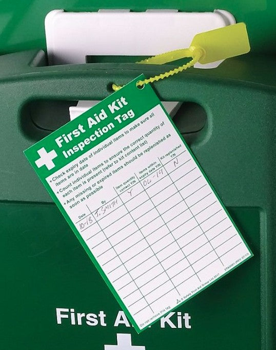 First Aid Kit Inspection Tag