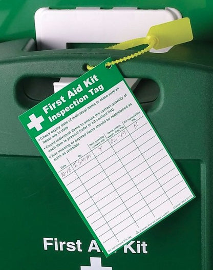 First Aid Kit Inspection Tag