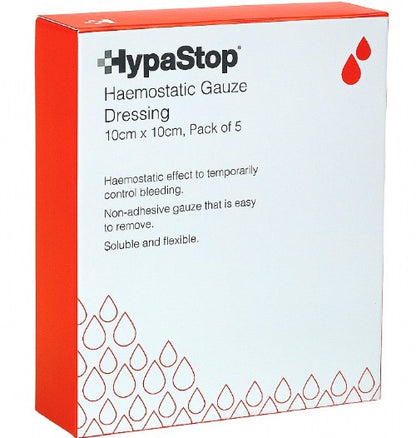 HYPASTOP HEAMOSTATIC GAUZE PK 5 ( 10X10CM )