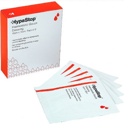 HYPASTOP HEAMOSTATIC GAUZE PK 5 ( 10X10CM )