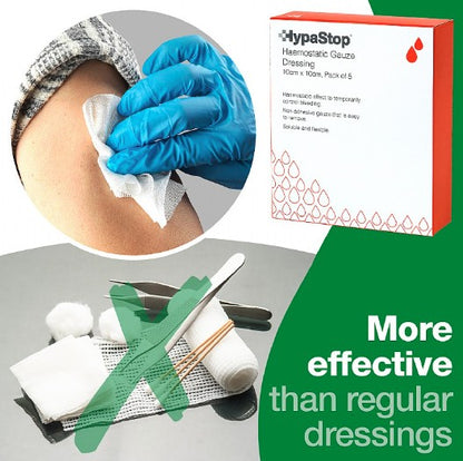 HYPASTOP HEAMOSTATIC GAUZE PK 5 ( 10X10CM )
