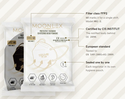 MOONLEX FACE MASK FFP2 - BOX OF 10