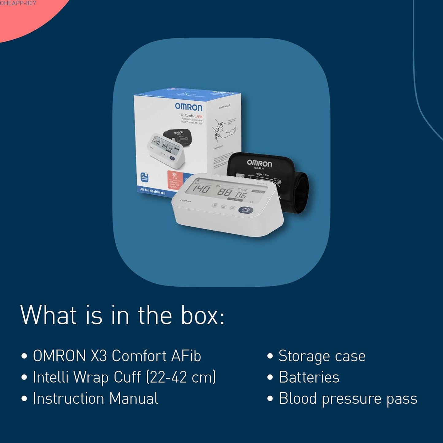 Omron M3 Blood Pressure Monitor - New Model | Afib