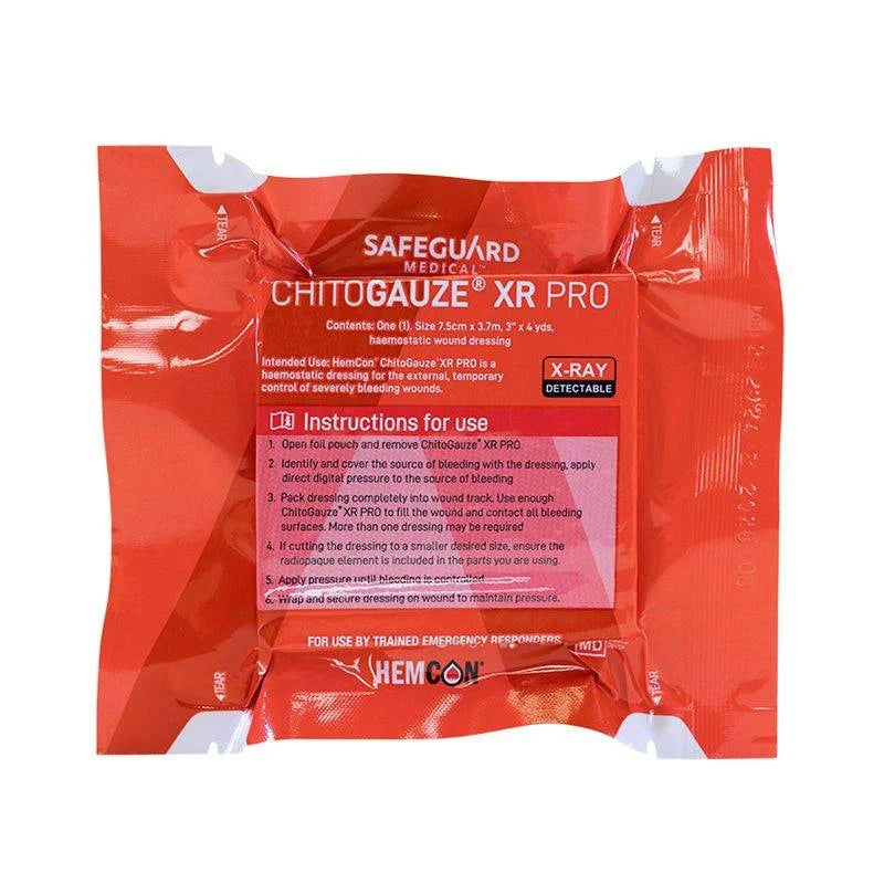 Chitogauze XR pro Haemostatic Z Fold gauze 10cmx3.7m