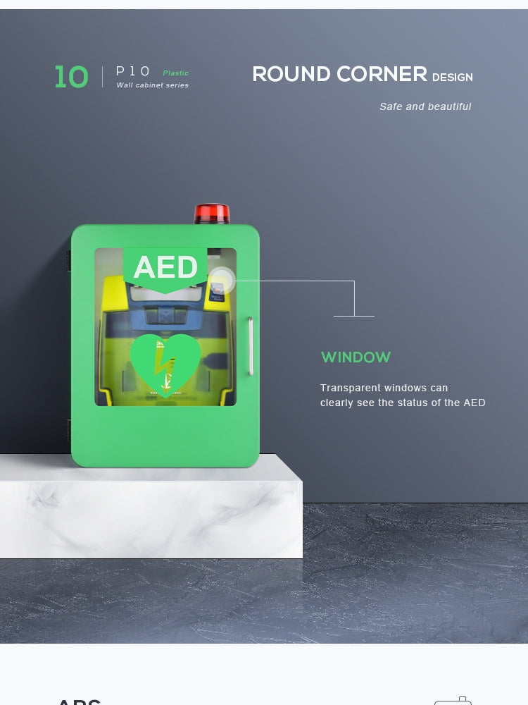 Indoor AED Cabinet with Alarm & Beacon