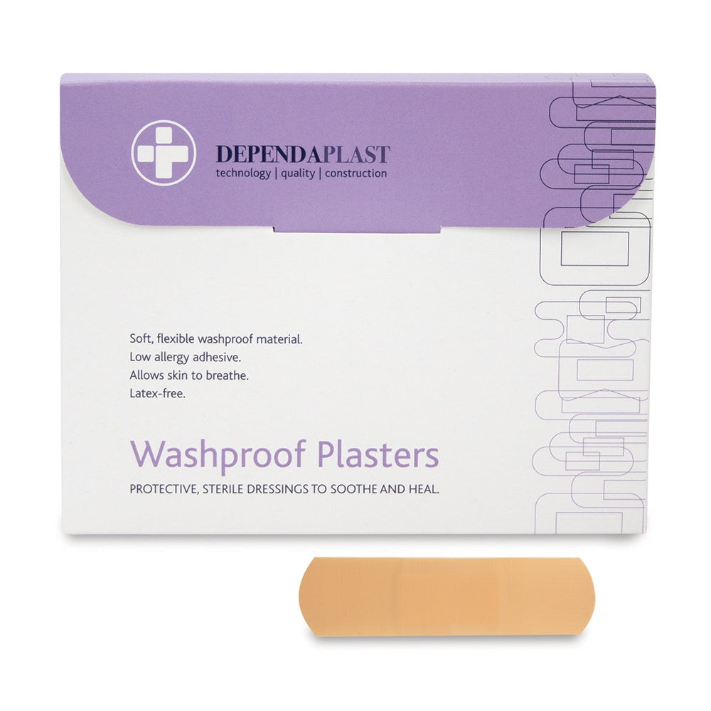 Washproof Plasters - 2.5cmx7.5cm 100s