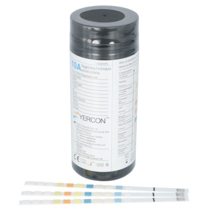 yercon urine test strips 100's